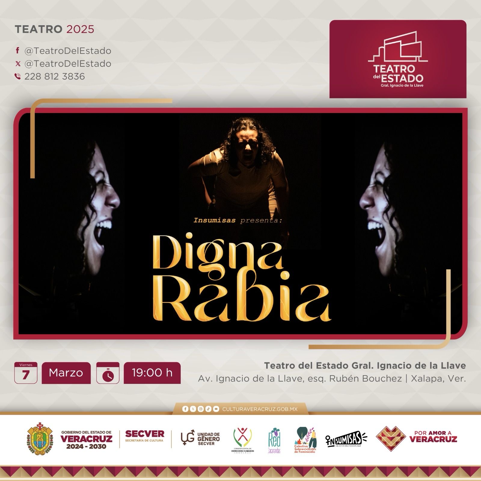 Llega al Teatro del Estado la puesta escénica Digna Rabia