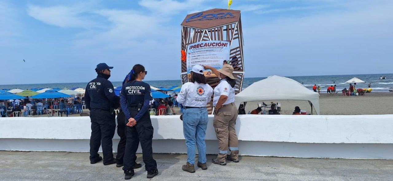 Más de un millón de personas disfrutaron playas de Veracruz bajo estricta vigilancia