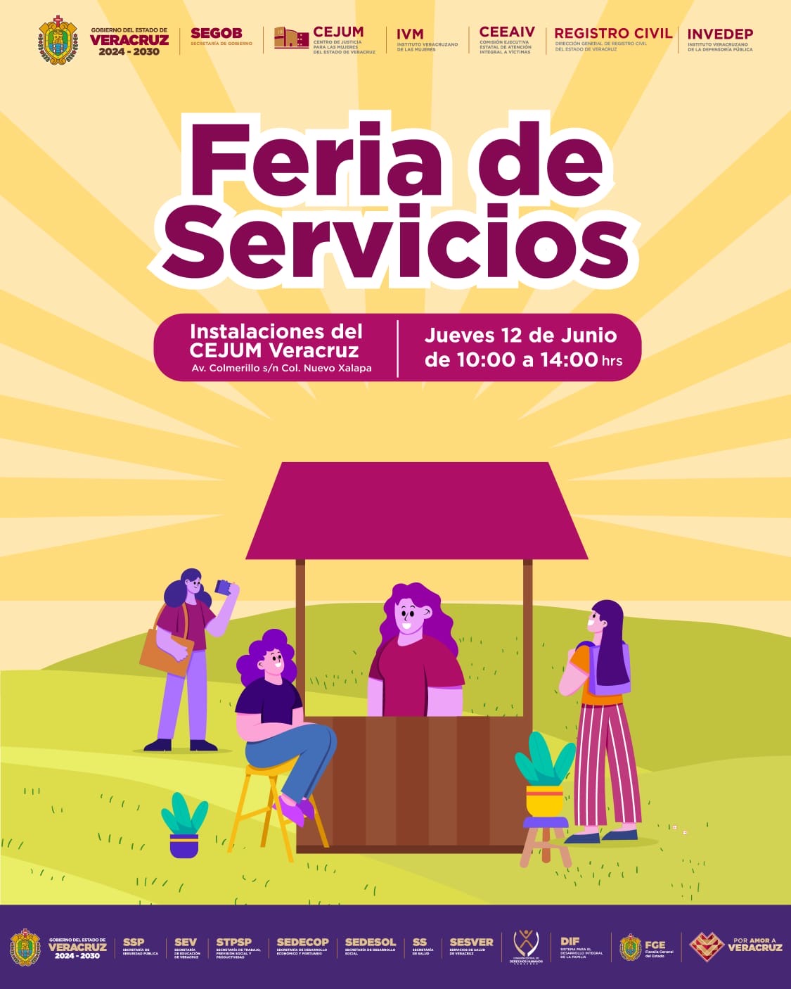 Invita CEJUM a Feria de Servicios para el bienestar de las mujeres 